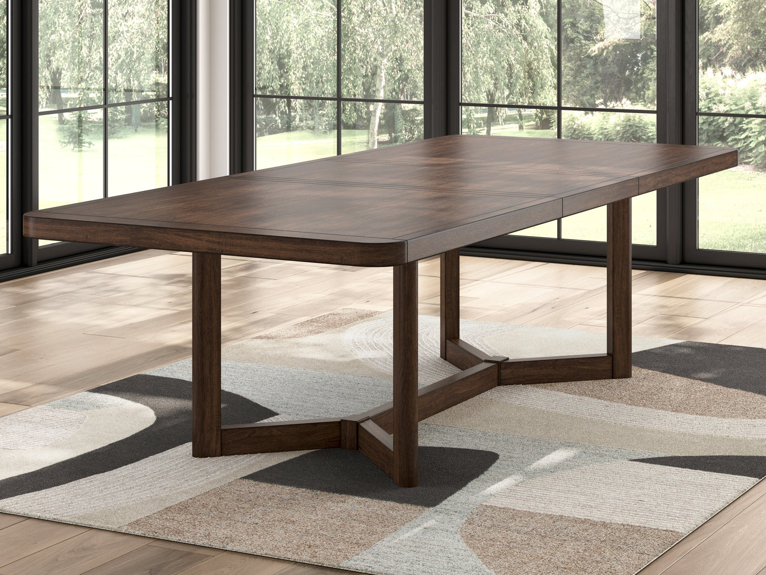 Dilenno Dining Table and 6 Chairs in Dark Brown from Ashley - Luna Furniture