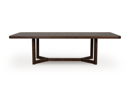 Dilenno Dining Table and 8 Chairs in Dark Brown from Ashley - Luna Furniture