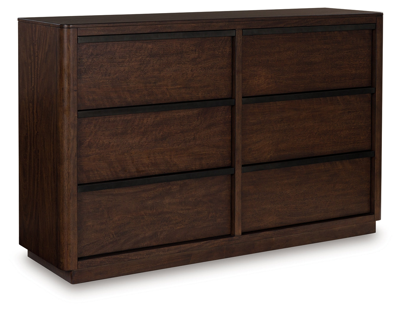 Dilenno Queen Canopy Bed with Dresser in Dark Brown from Ashley - Luna Furniture