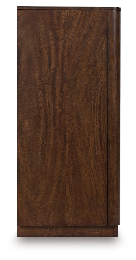 Dilenno Queen Canopy Bed with Dresser in Dark Brown from Ashley - Luna Furniture