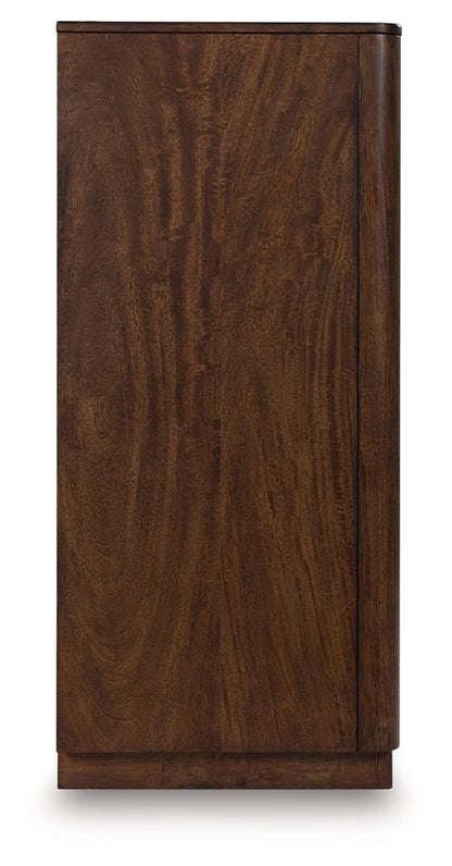 Dilenno Queen Canopy Bed with Dresser in Dark Brown from Ashley - Luna Furniture