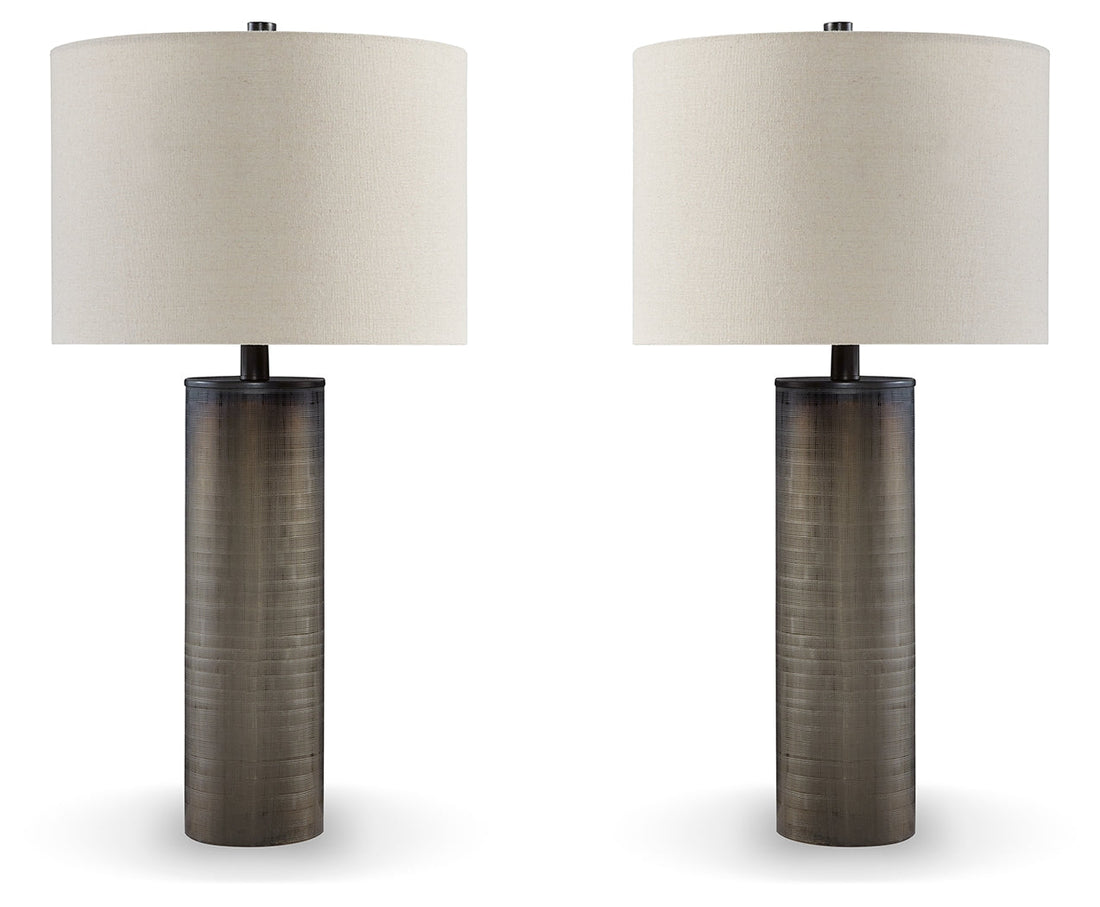 Dingerly 2-Piece Table Lamp Set in Brown - PKG015582