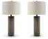 Dingerly 2-Piece Table Lamp Set in Brown - PKG015582