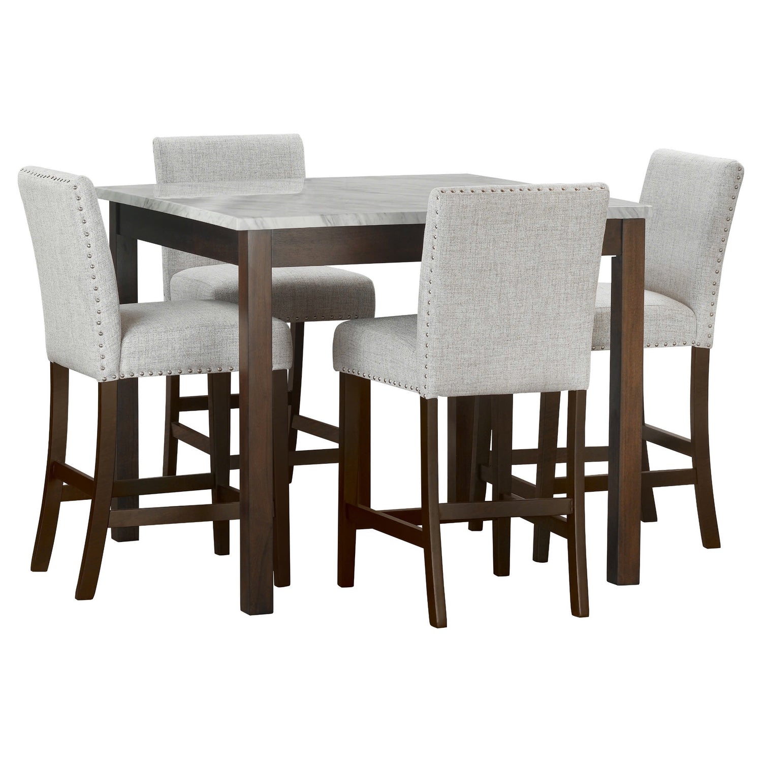 Dior10 - Pub Table + 4 Chair Set - DIOR10