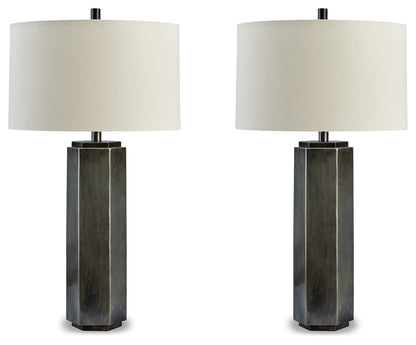 Dirkton Antique Pewter Table Lamp (Set of 2) - L208324X2