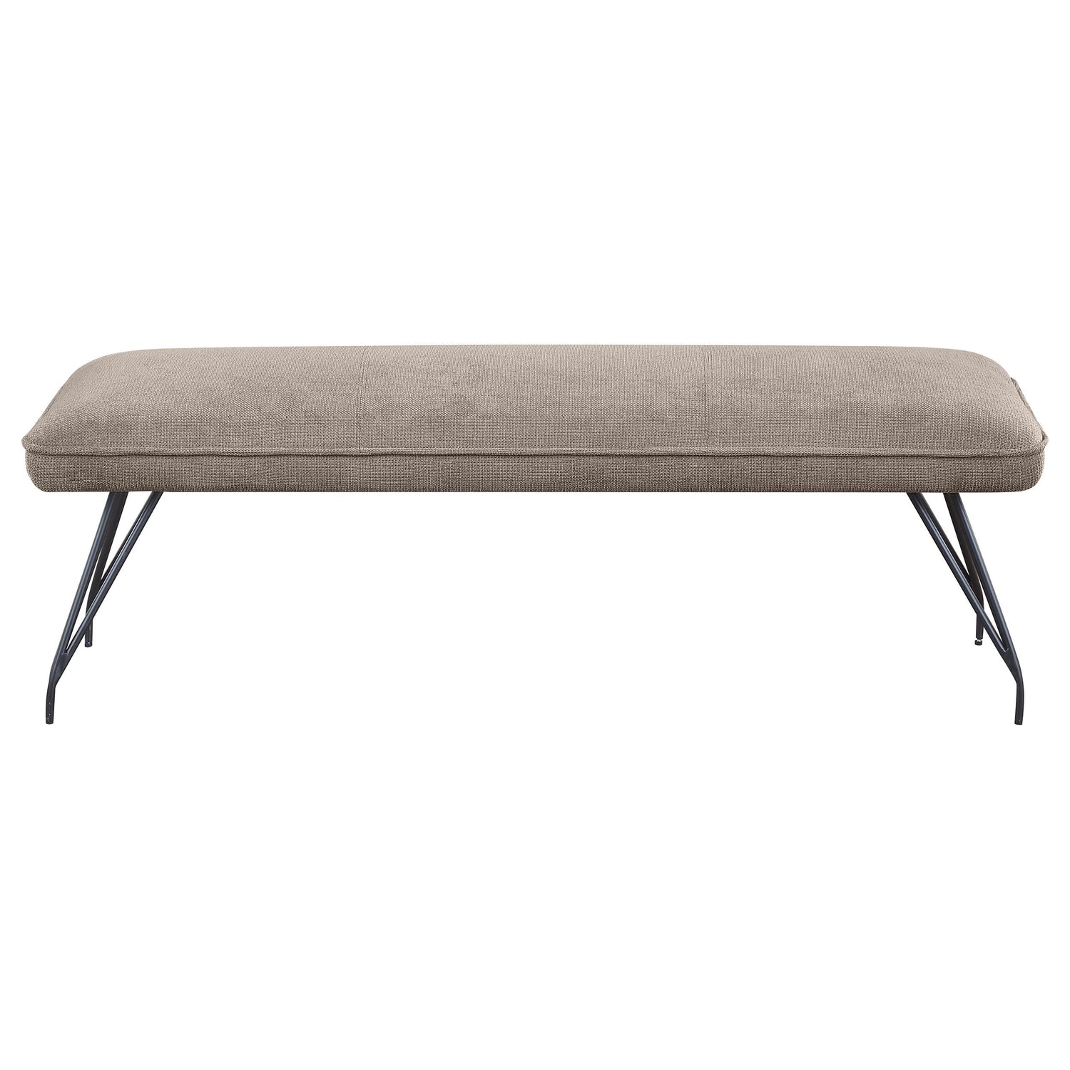 Dodson Fabric Upholstered Dining Bench Taupe - 108497