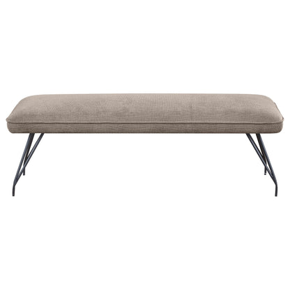 Dodson Fabric Upholstered Dining Bench Taupe - 108497