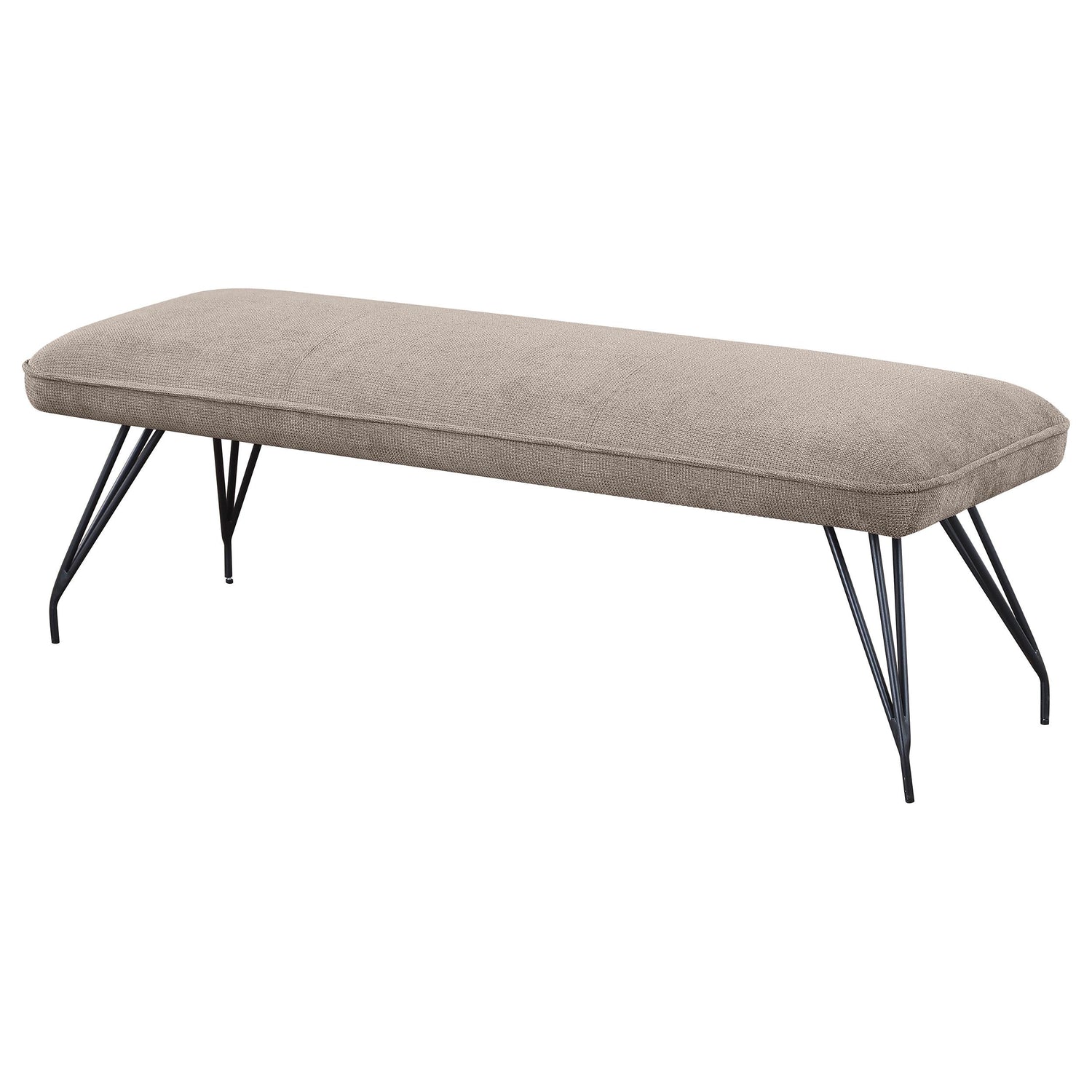 Dodson Fabric Upholstered Dining Bench Taupe - 108497