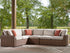 Dolan Creek Beige/Brown 4-Piece Outdoor Sectional - PCP610P2