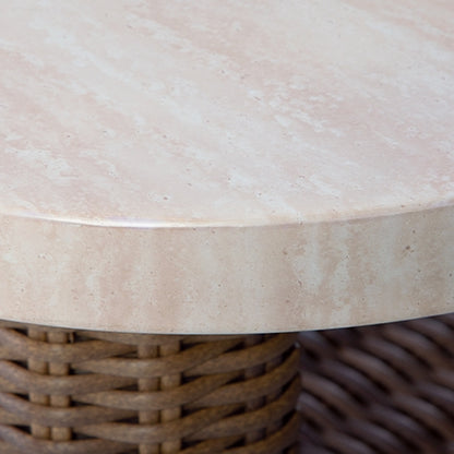 Dolan Creek Beige/Brown Outdoor Coffee Table - PCP610-701