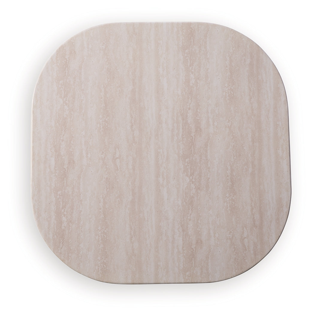 Dolan Creek Beige/Brown Outdoor End Table - PCP610-702