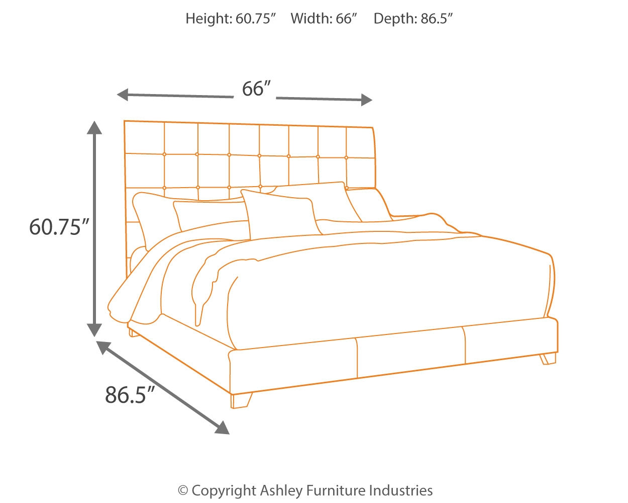 Dolante King Upholstered Bed with Mattress in Beige from Ashley - Luna Furniture