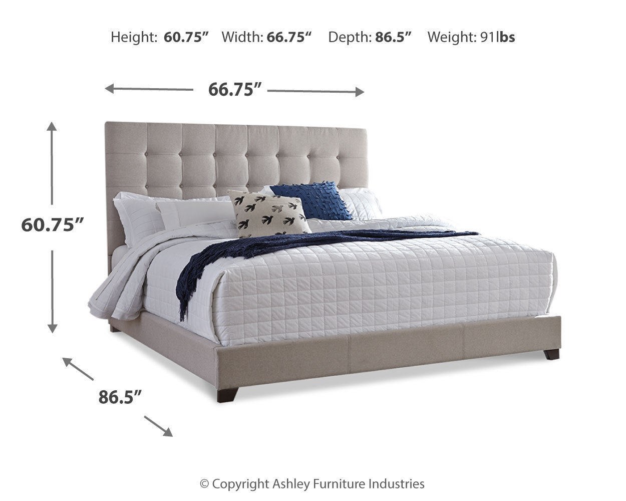 Dolante Multi Queen Upholstered Bed, Dresser, Mirror and Nightstand - B130B8