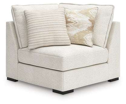 Donelson Creek Vanilla 4-Piece Sectional and Ottoman - 48002U1