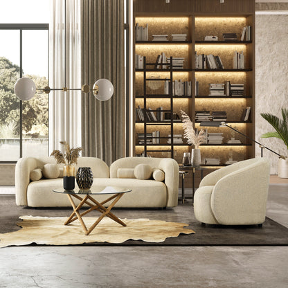 Donna Japandi Style Boucle Sofa - SOF02600701