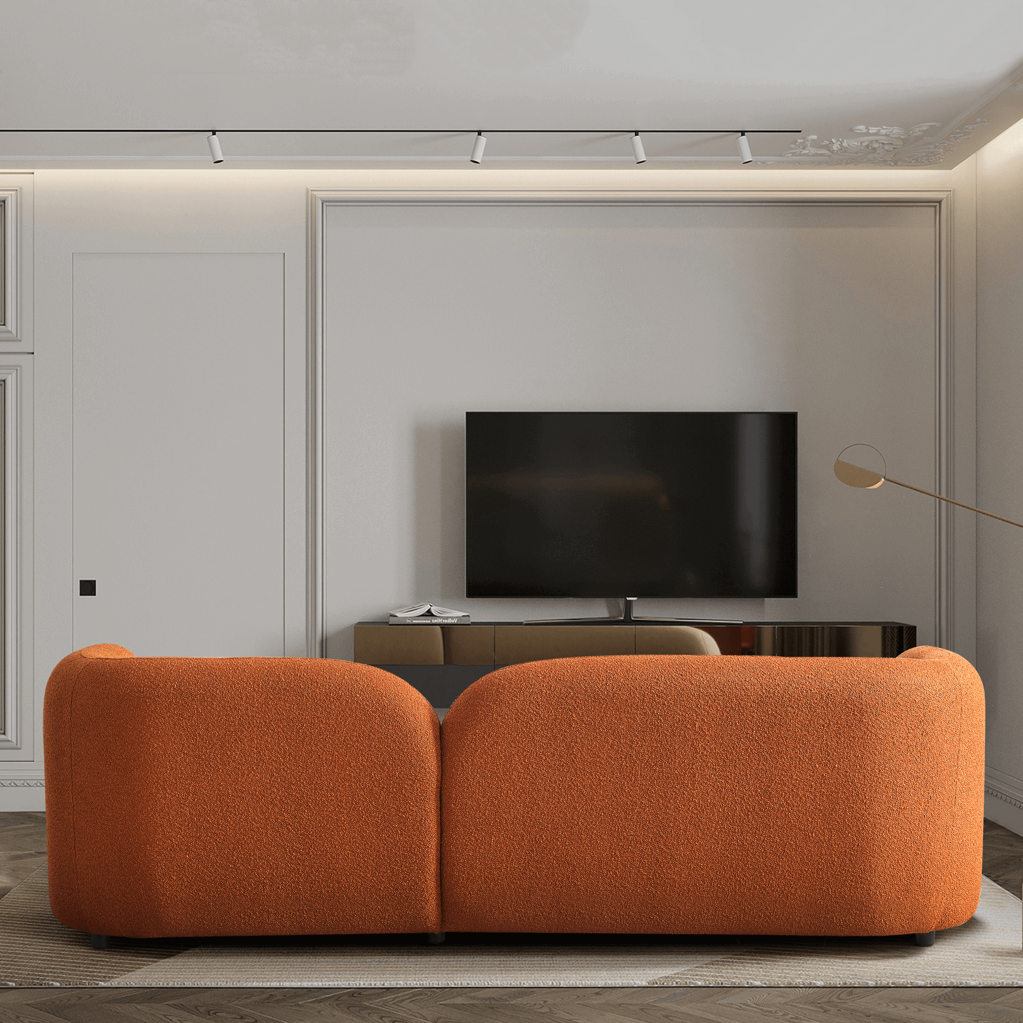 Donna Japandi Style Boucle Sofa - SOF02600703