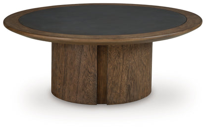 Dontayne Warm Brown Coffee Table - T563-8
