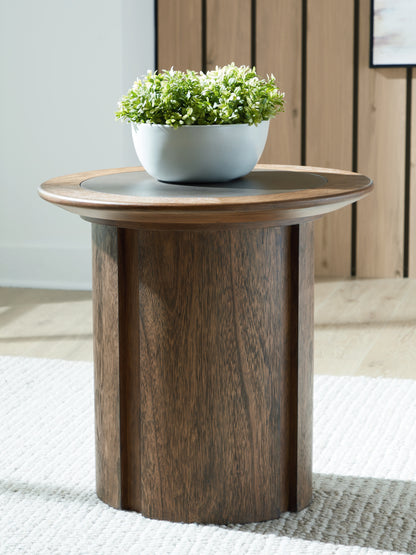 Dontayne Warm Brown End Table - T563-6