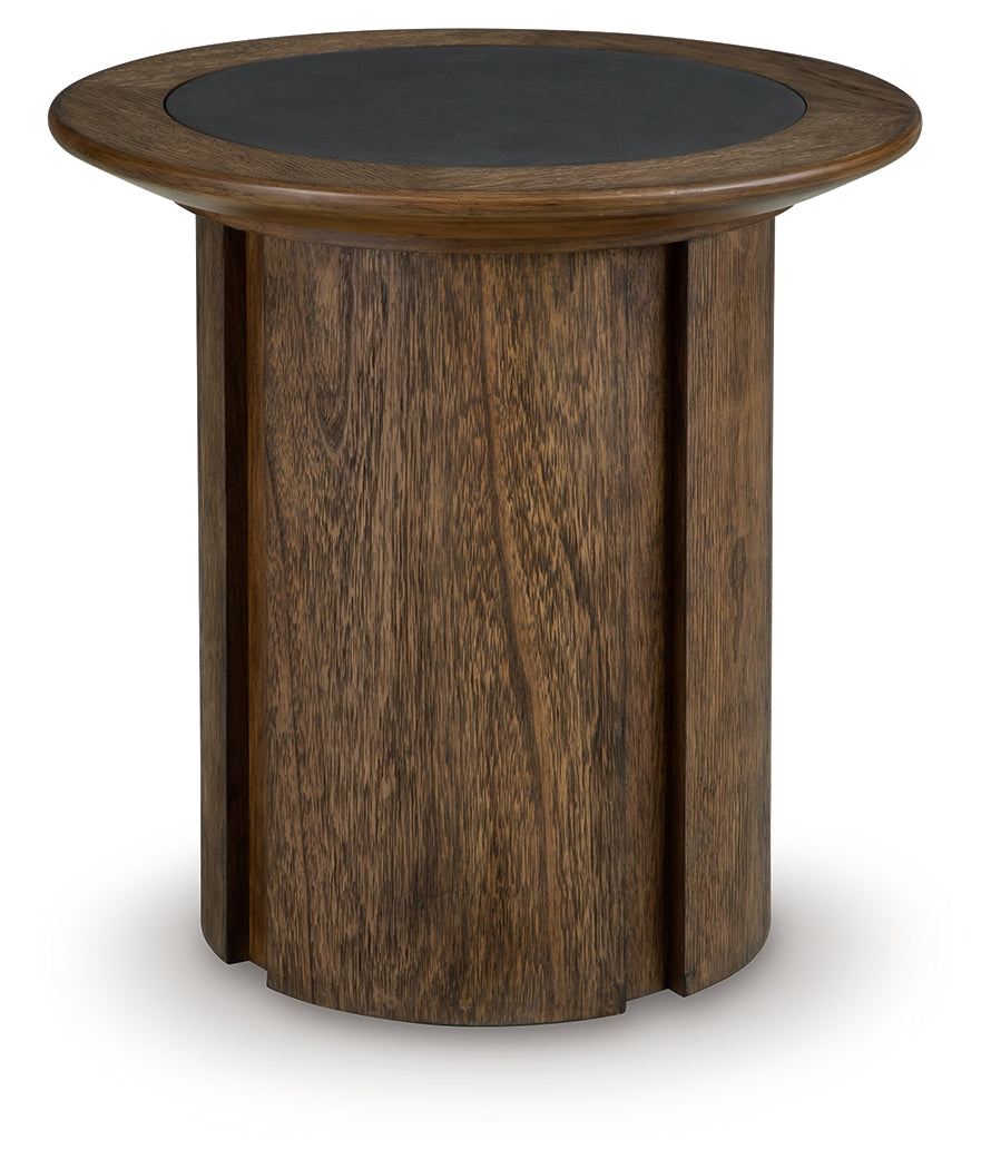 Dontayne Warm Brown End Table - T563-6
