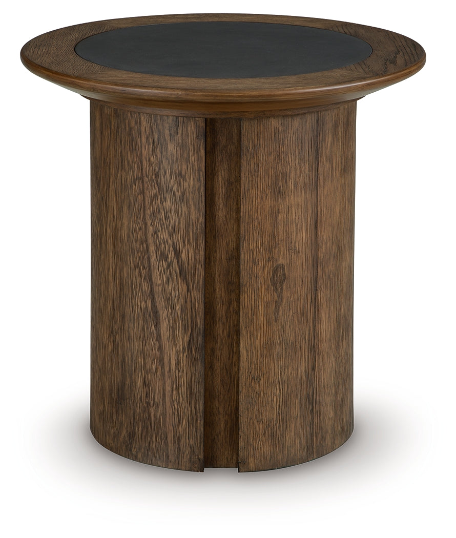 Dontayne Warm Brown End Table - T563-6