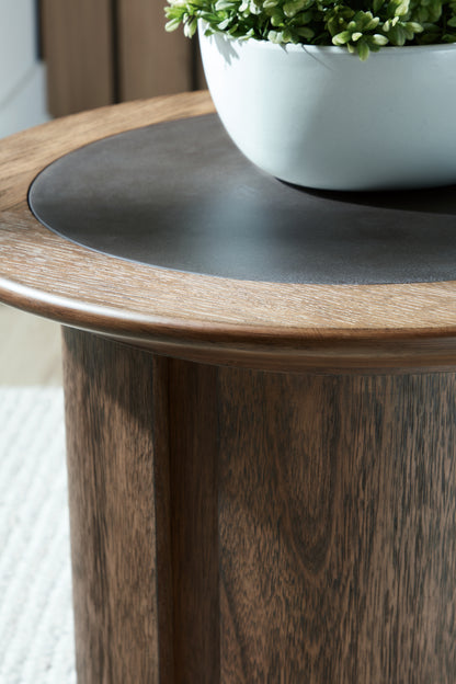 Dontayne Warm Brown End Table - T563-6