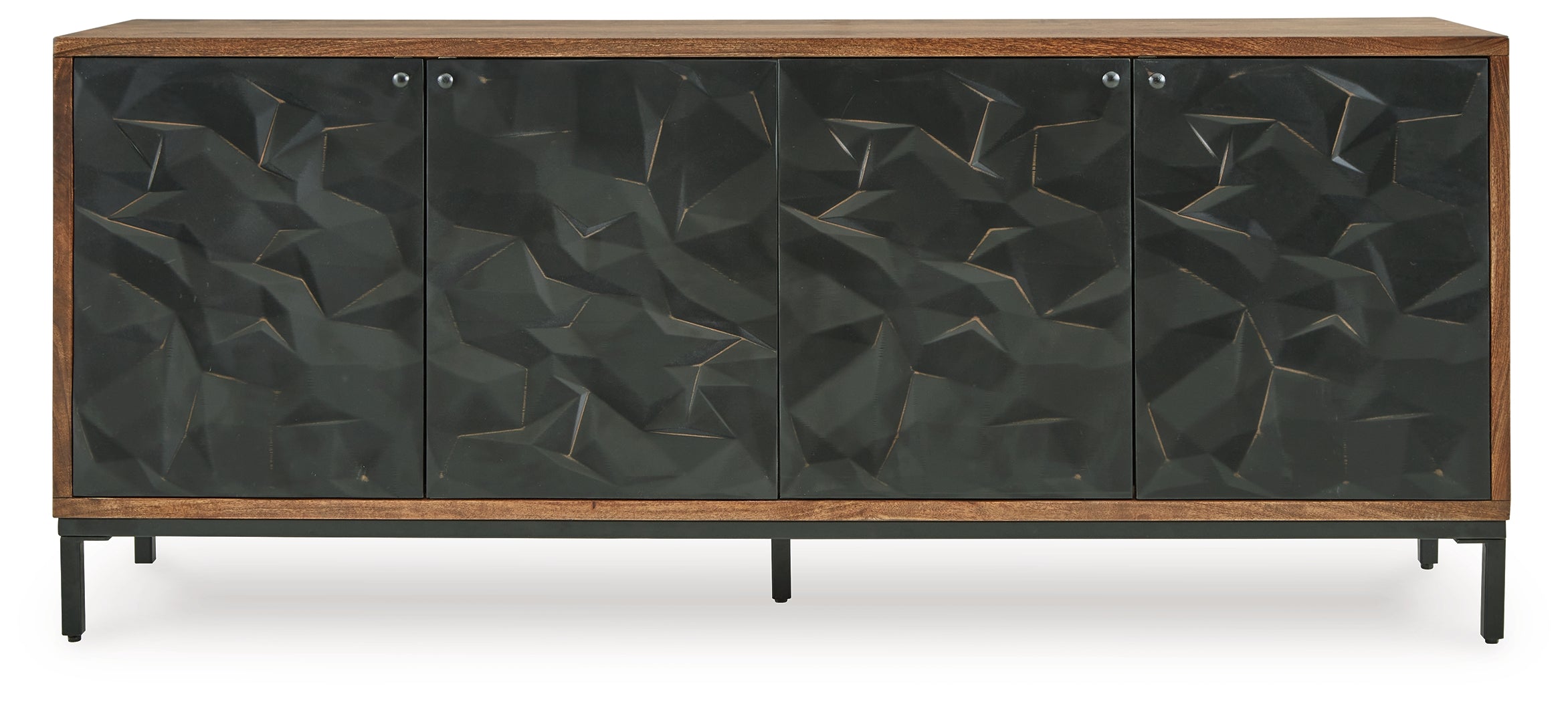 Dorannby Black/Brown Accent Cabinet - A4000649