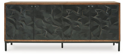 Dorannby Black/Brown Accent Cabinet - A4000649