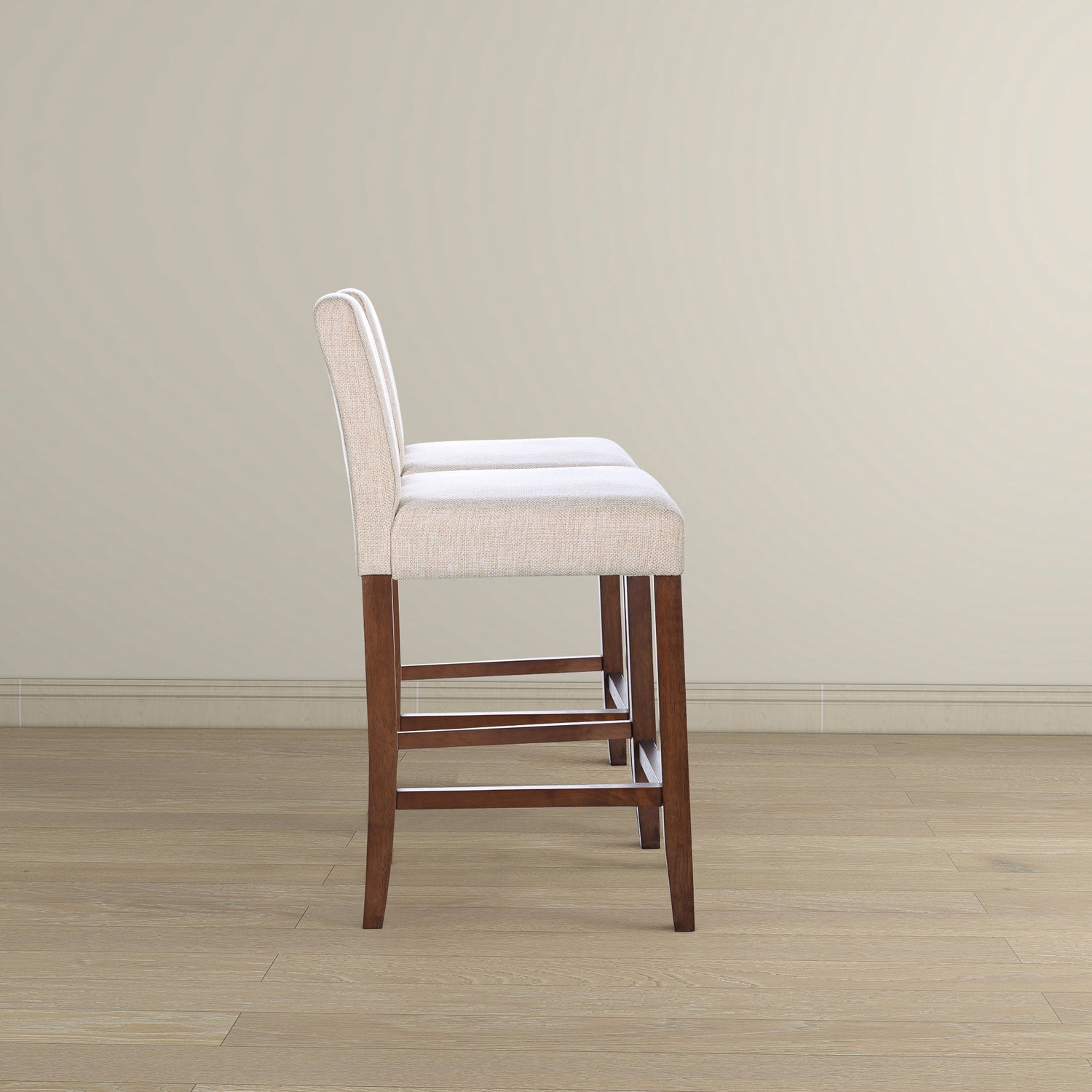 Dorian Beige Fabric Counter Chair (Set of 2) - STL03601001