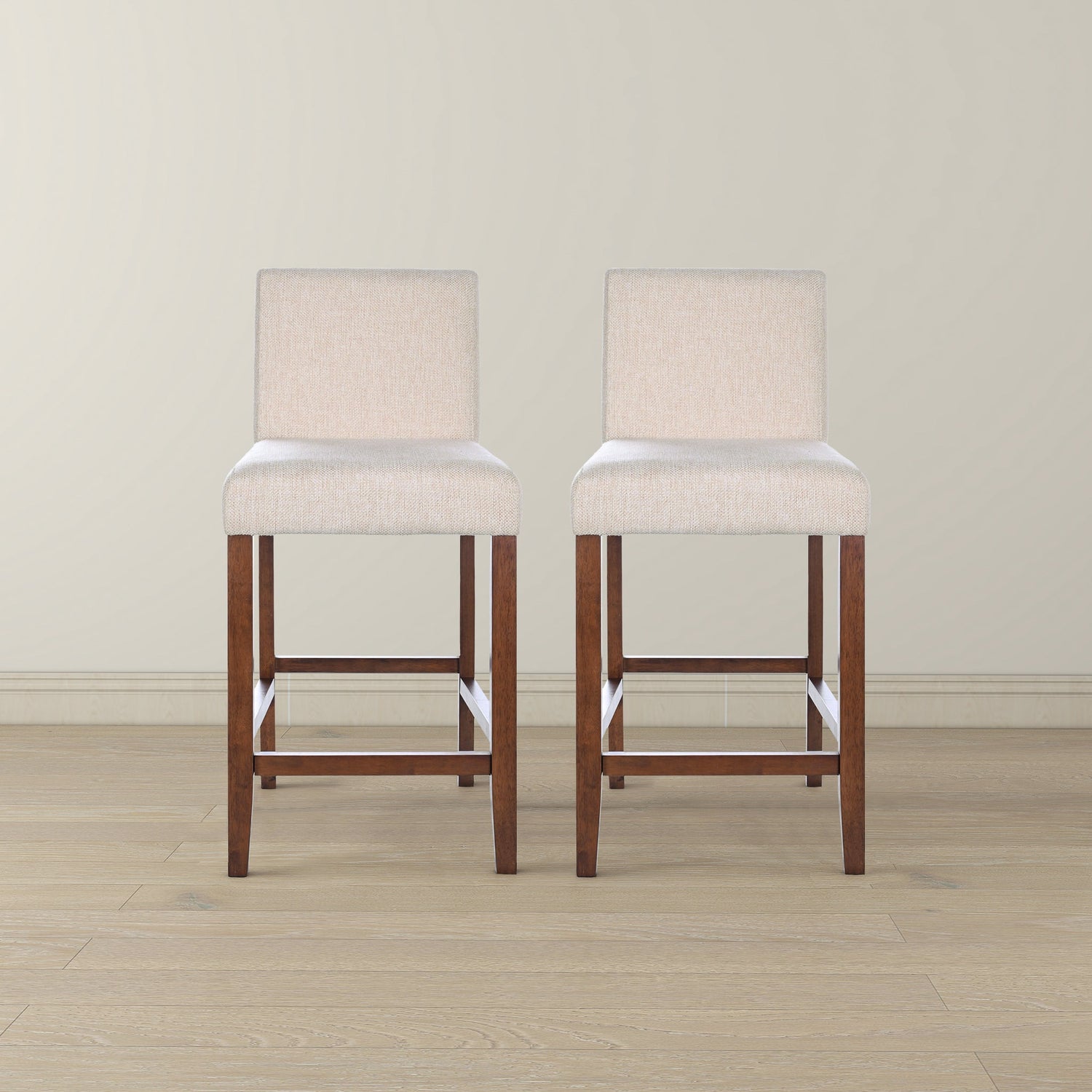 Dorian Beige Fabric Counter Chair (Set of 2) - STL03601001