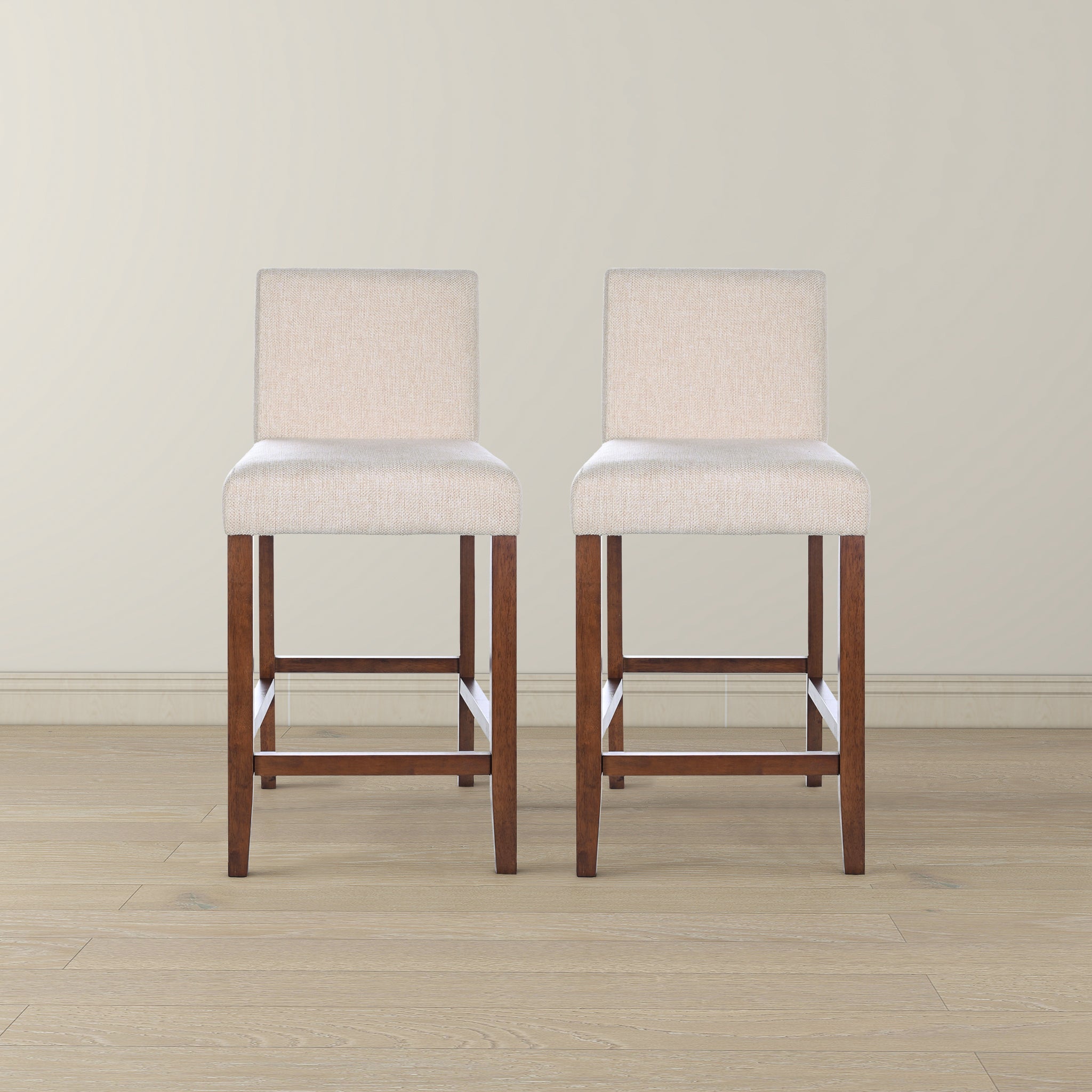 Dorian Beige Fabric Counter Chair (Set of 2) - STL03601001