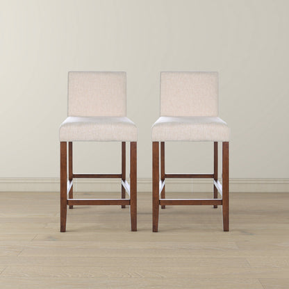 Dorian Beige Fabric Counter Chair (Set of 2) - STL03601001