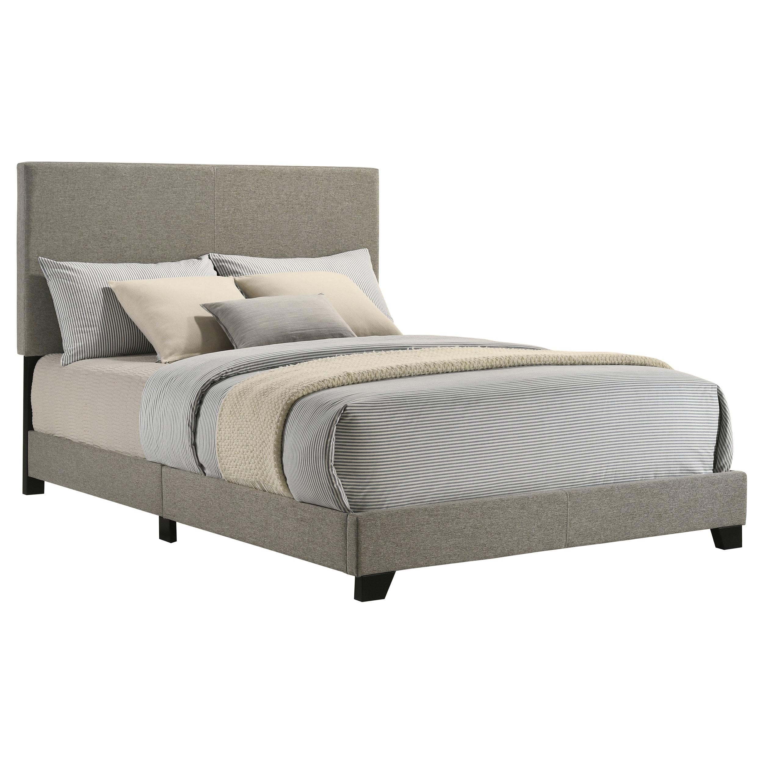 Dorian Fabric Upholstered Full Panel Bed Taupe - 300851F