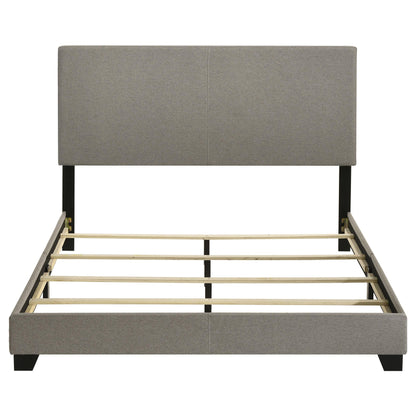 Dorian Fabric Upholstered Queen Panel Bed Taupe - 300851Q