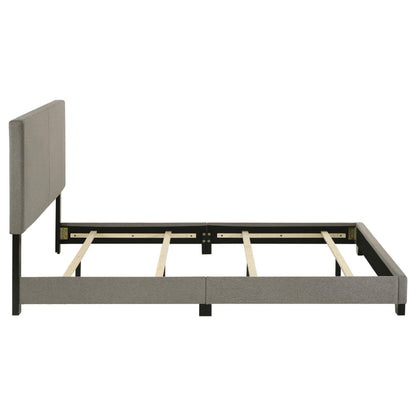 Dorian Fabric Upholstered Queen Panel Bed Taupe - 300851Q