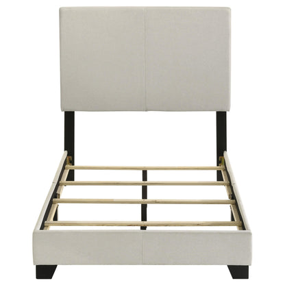 Dorian Fabric Upholstered Twin Panel Bed Cream - 300852T