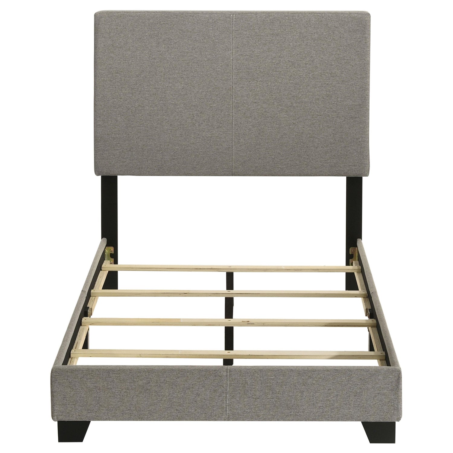 Dorian Fabric Upholstered Twin Panel Bed Taupe - 300851T