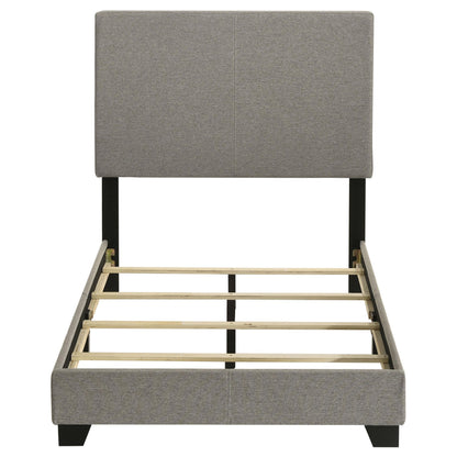 Dorian Fabric Upholstered Twin Panel Bed Taupe - 300851T