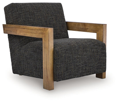 Dorney Charcoal/Brown Accent Chair - A3000799