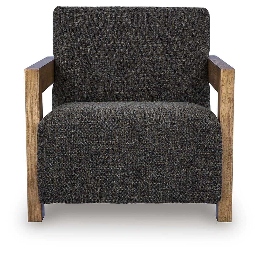 Dorney Charcoal/Brown Accent Chair - A3000799