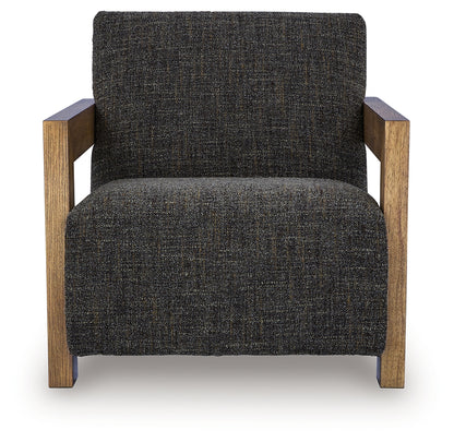 Dorney Charcoal/Brown Accent Chair - A3000799