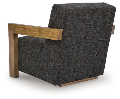 Dorney Charcoal/Brown Accent Chair - A3000799