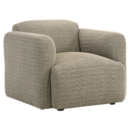Dorset 3-piece Upholstered Round Track Arm Sofa Set Brown - 509814-S3