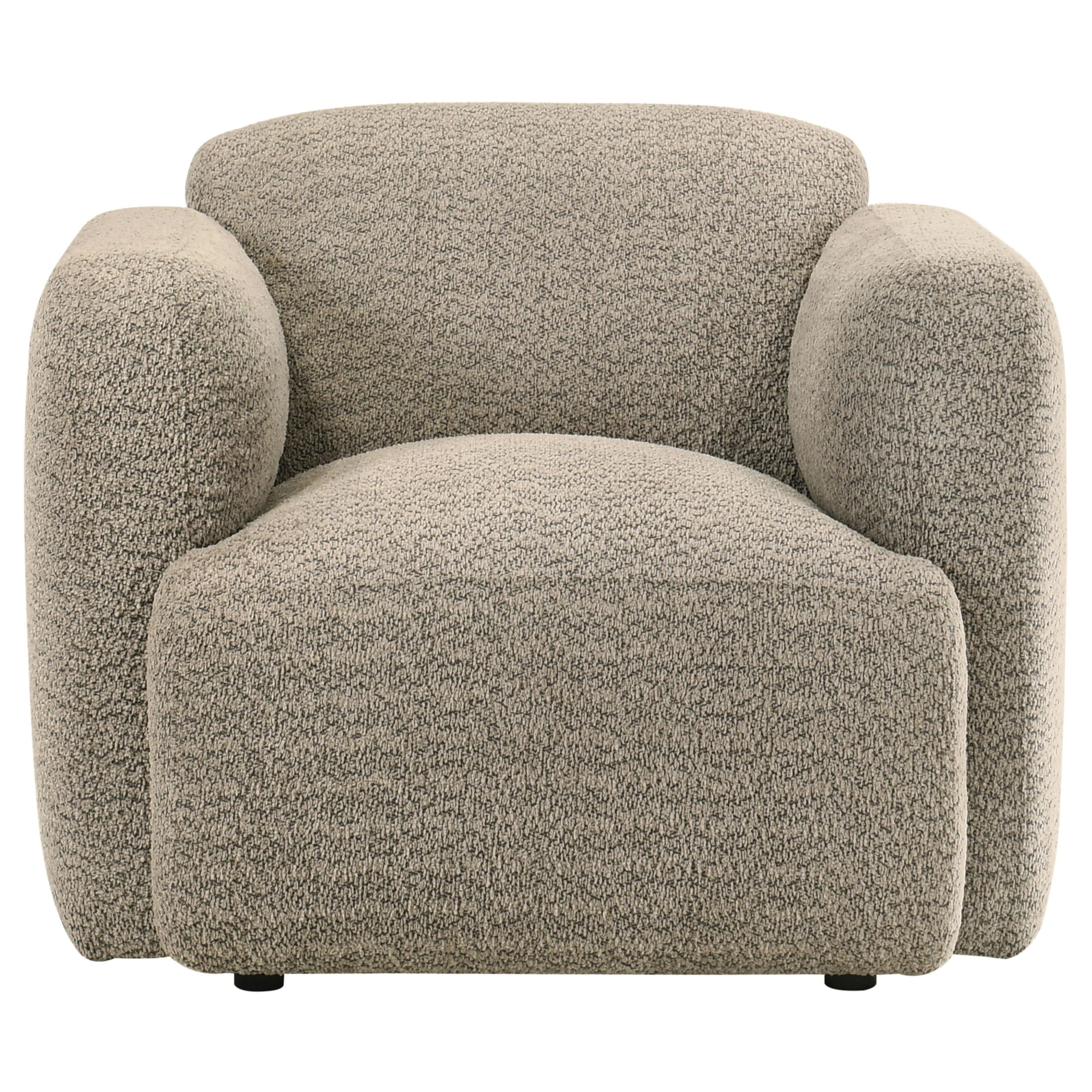 Dorset 3-piece Upholstered Round Track Arm Sofa Set Brown - 509814-S3