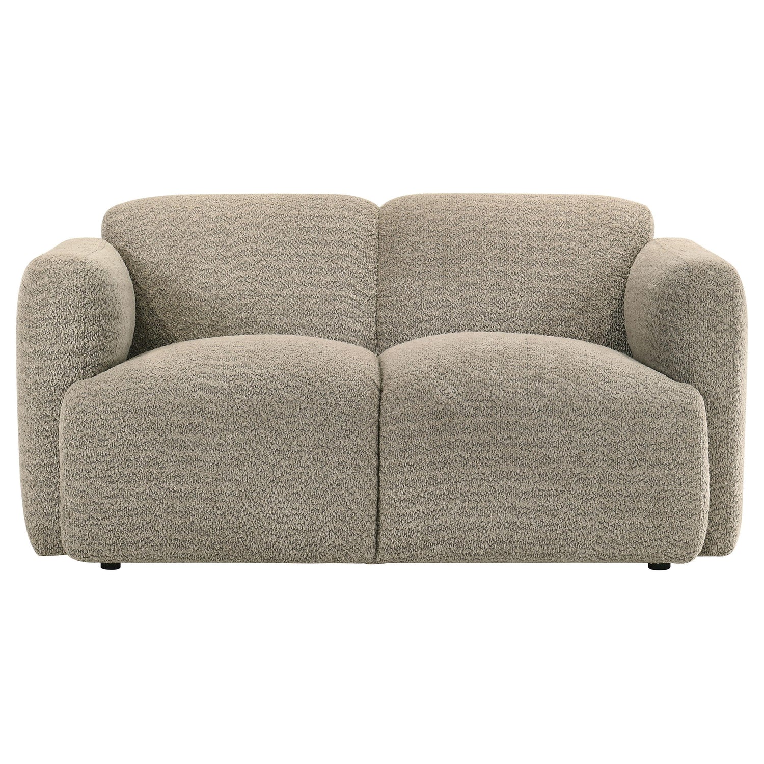 Dorset 3-piece Upholstered Round Track Arm Sofa Set Brown - 509814-S3