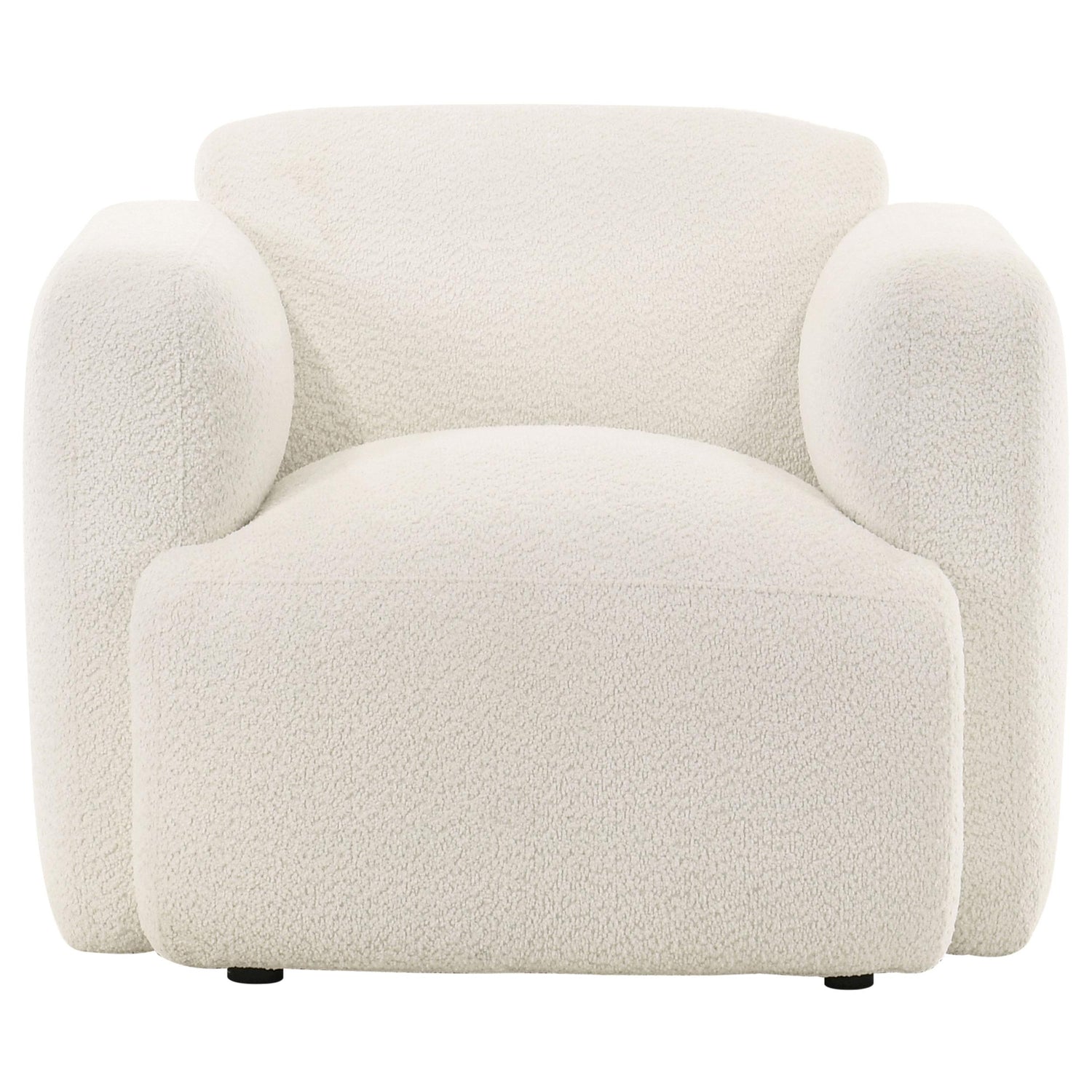 Dorset 3-piece Upholstered Round Track Arm Sofa Set White - 509811-S3