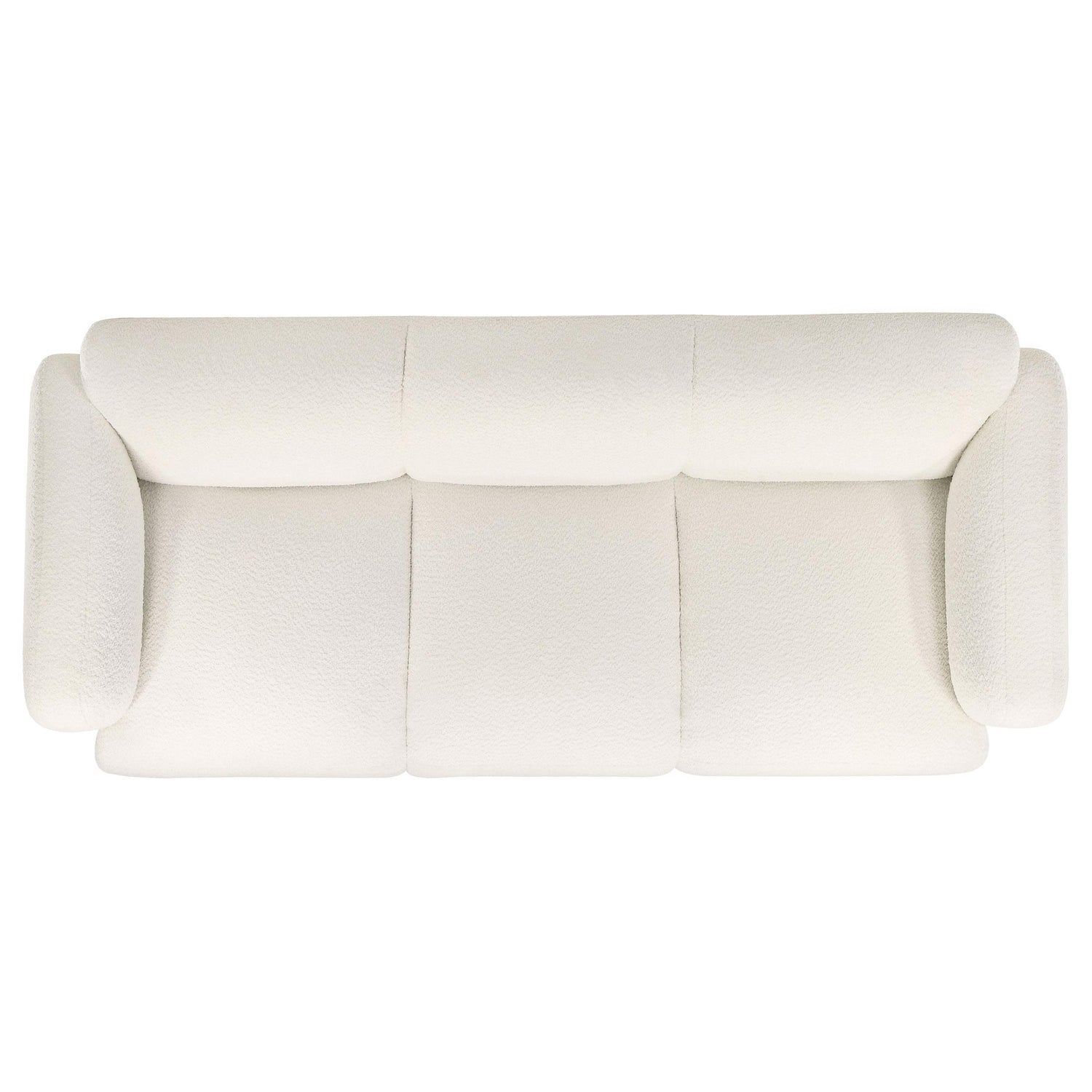 Dorset 3-piece Upholstered Round Track Arm Sofa Set White - 509811-S3