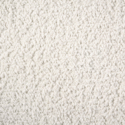 Dorset Fabric Upholstered Round Track Arm Loveseat White - 509812