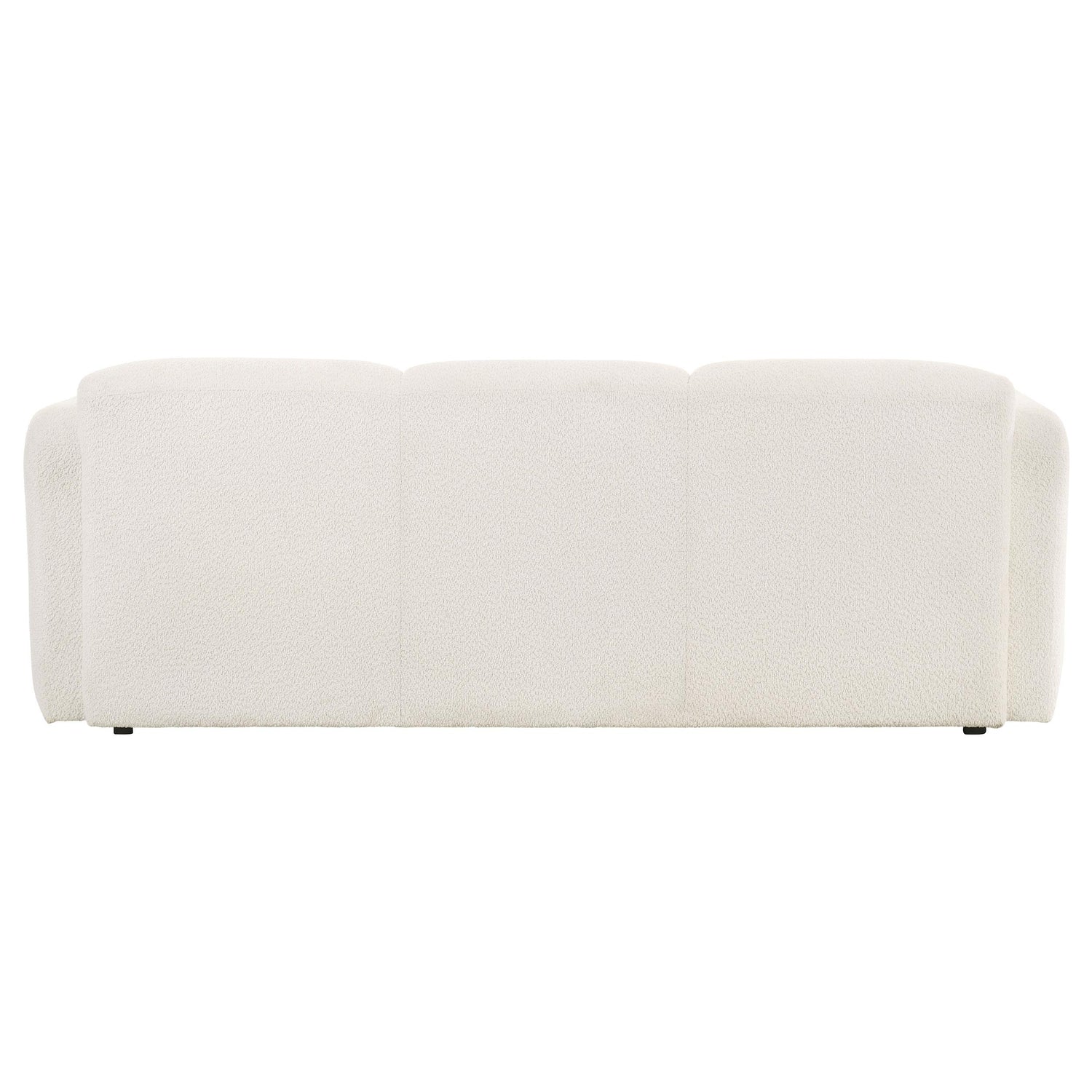 Dorset Fabric Upholstered Round Track Arm Sofa White - 509811