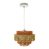 Dorset Pendant Lamp - White and Natural/Terracotta - PNL04102401
