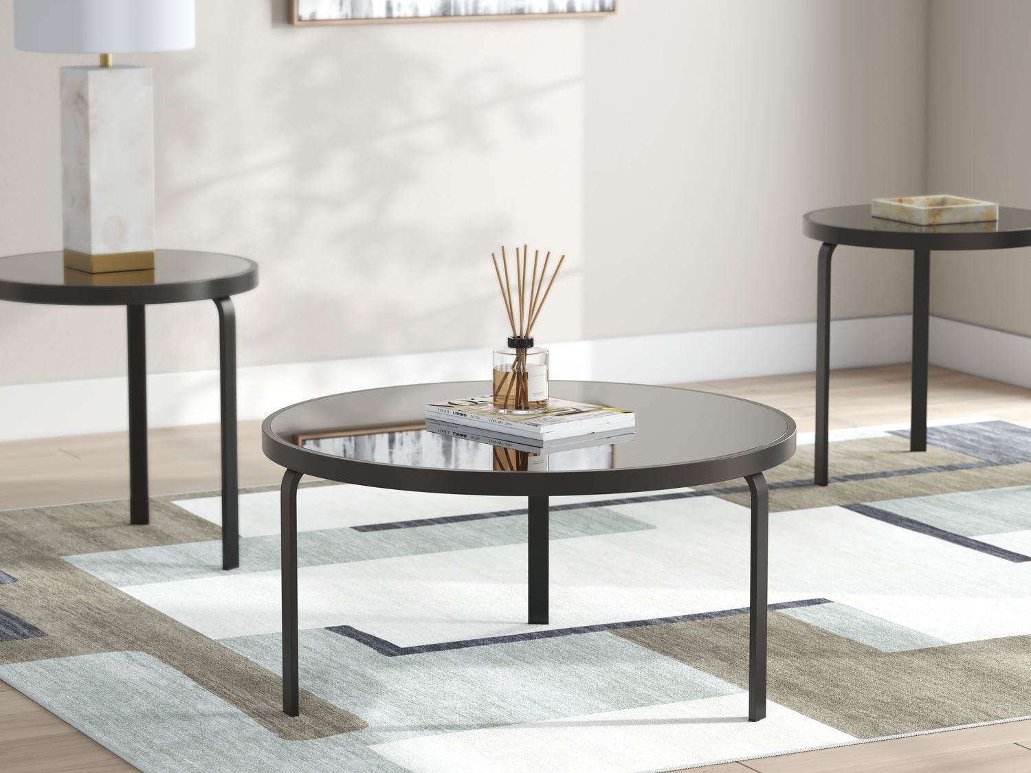 Dorylin Black Table (Set of 3) - T139-13